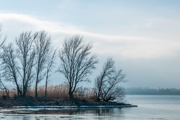river Bank on the outskirts of the city © Roman