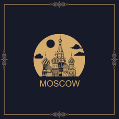 illustration of Moscow Saint Basil Cathedral in Red square