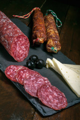 appetizing dried sausage