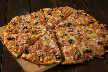 beautiful big pizza