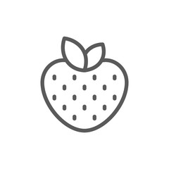 Strawberry line icon.