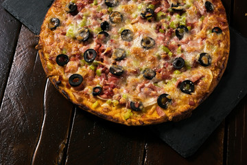 beautiful big pizza