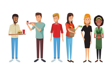 Obraz premium friends people cartoon