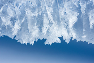 Fototapeta na wymiar snow texture close up in the detail