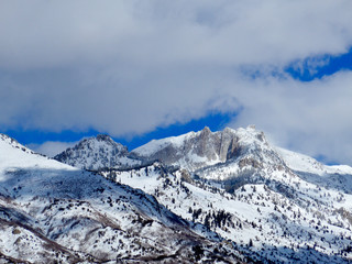Fototapeta na wymiar Lone Peak - Lone Peak Wilderness, Utah 