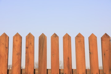 Wooden fence