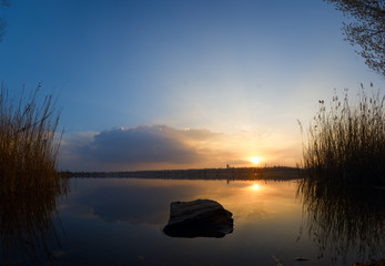 The evening of tranquility. Kriviy Rih, Ukraine.