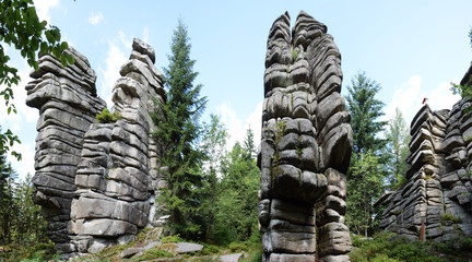 Drei Brüder im Fichtelgebirge