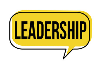 Leadership speech bubble