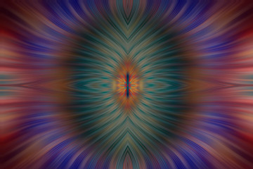 radial color pattern, closeup of photo