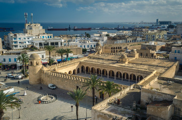 The Great Mosque of Sousse, a part of UNESCO World Heritage Site Medina of Sousse. Tunisia