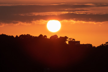 Fototapeta premium atardecer en verano