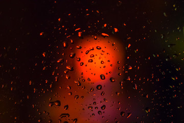 gotas en la ventana