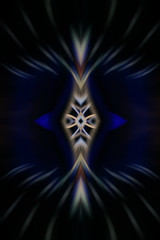 radial color pattern, closeup of photo