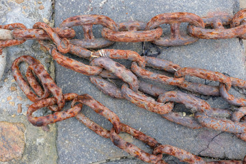 maillons de chaîne roullée