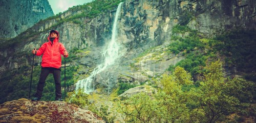 Hiker on Scenic Trail