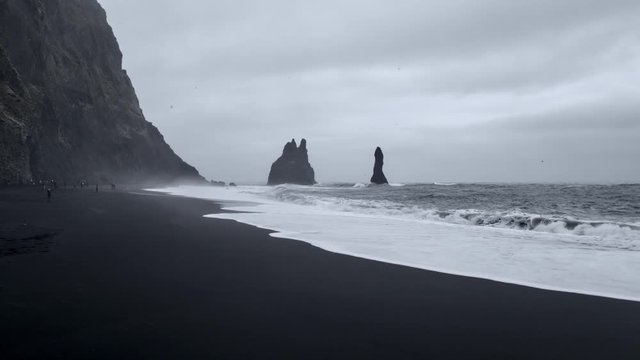 Reynisdrangar basal pillars