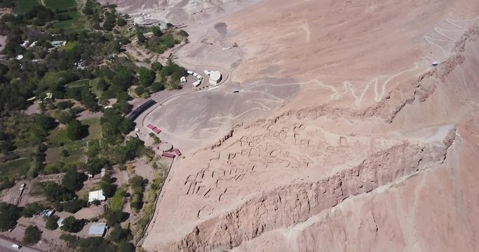 The archaeological site of Pukara de Quitor in Atacama Desert