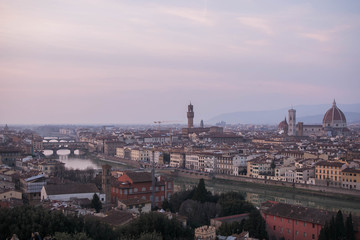 Fototapeta na wymiar Evening Florence view