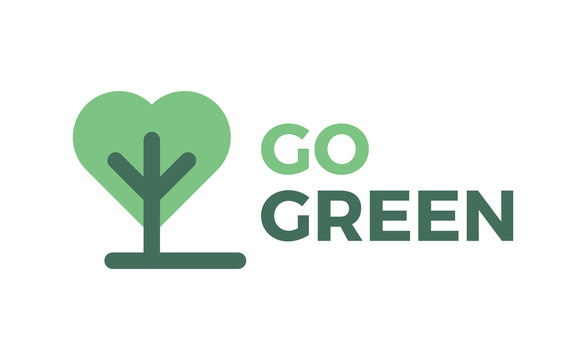 Goo green logo, symbol, icon, label, sign