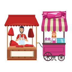 meat butcher cartoon