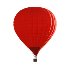 Obraz premium Colorful hot air balloon flying in blue sky