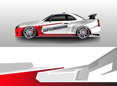 Car decal wrap company designs vector . Livery wrap company , van , cargo, truck .