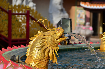 Naja Shrine is decorated in Chinese style. Is a tourist attraction for tourists to pay homage to...
