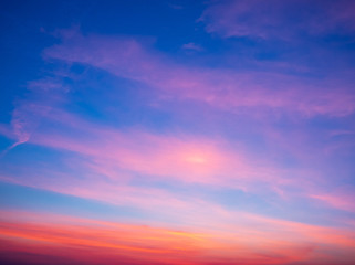 Naklejka na ściany i meble Twilight sky background with Colorful sky in twilight background