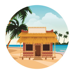Fototapeta premium beach summer cartoon