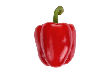 Sweet red pepper isolated on a white background
