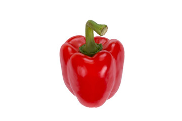 Sweet red pepper isolated on a white background
