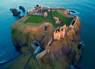 castle on cliffs