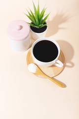 Coffee and collagen powder