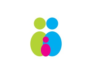 Adoption and community care Logo template vector