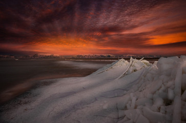 Great Salt Lake sunset