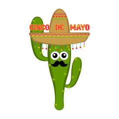 Poster of cinco de mayo. Vector illustration design