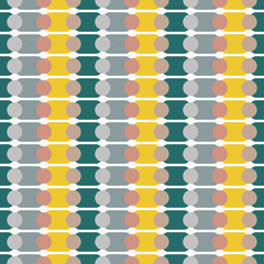Modern abstract seamless geometric pattern in retro scandinavian style. Minimalistic artwork. Pastel colors. Abstract vector background