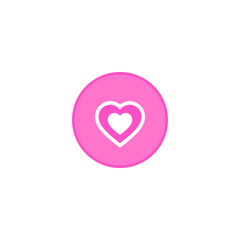modern feminine pink heart logo