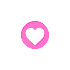 modern feminine pink heart logo