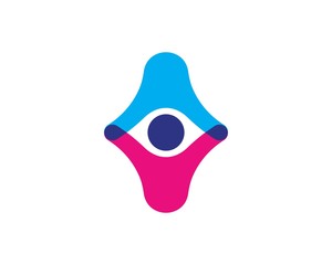 Adoption and community care Logo template vector