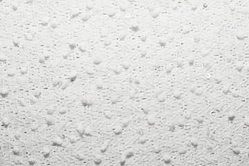 The texture of the knitted white fabric for the background  