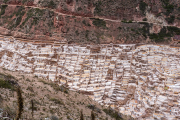 Salt ponds in Maras, Peru