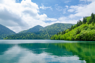 静寂の然別湖
