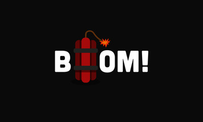 Boom Bomb Typography Concept