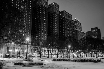 Naklejka premium Chicago winter 