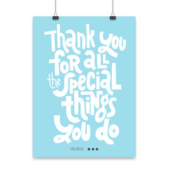 Thank you quotes and stickers