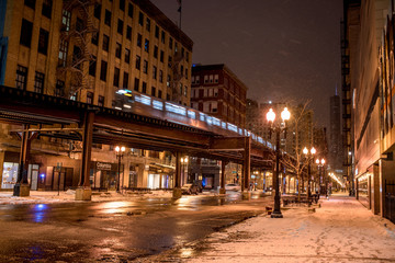 Fototapeta na wymiar Chicago winter 