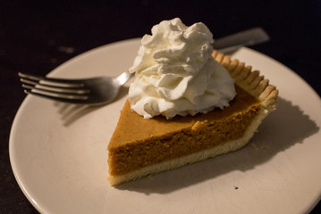 pumpkin pie slice