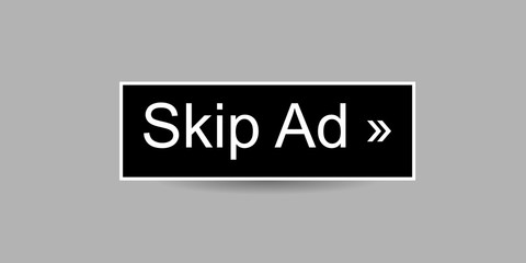 Simple Vector Skip Ad Button